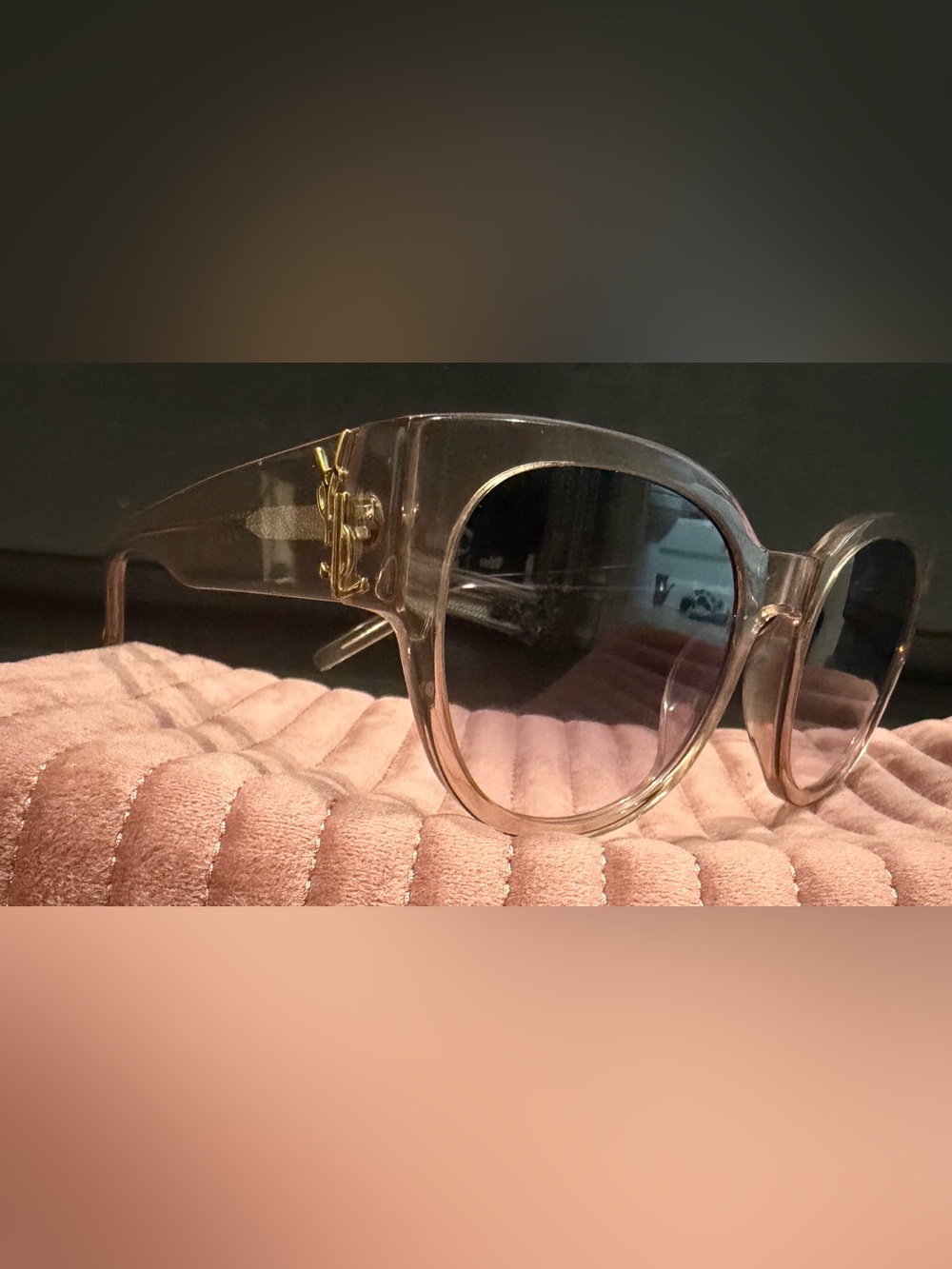 SAINT LAURENT
SL M19 YSL Monogram Round Sunglasses